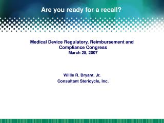 Are you ready for a recall?