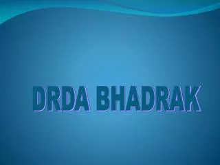DRDA BHADRAK