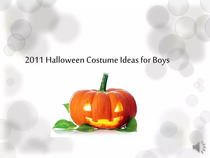 2011 halloween costume ideas for boys