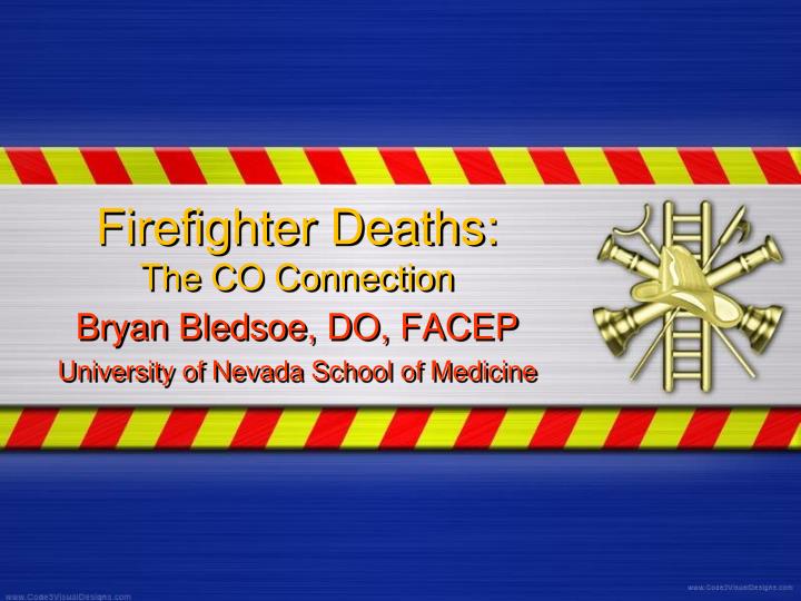 firefighter deaths the co connection
