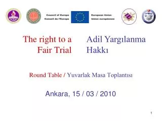 The right to a Fair Trial