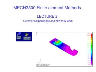 MECH3300 Finite element Methods