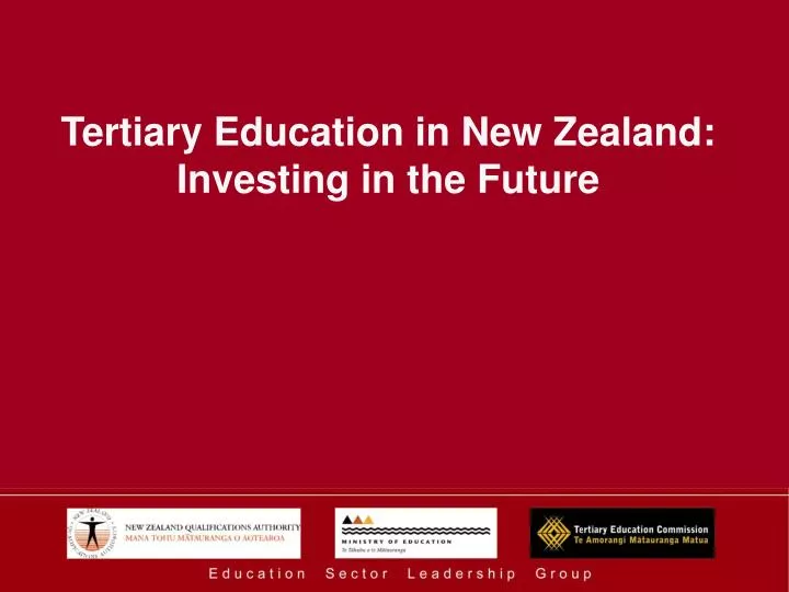 tertiary education in new zealand investing in the future