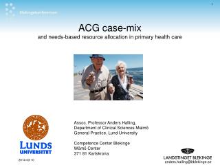ACG case-mix and needs-based resource allocation in primary health care