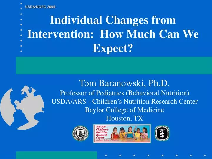 individual changes from intervention how much can we expect