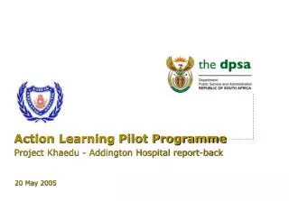 Action Learning Pilot Programme
