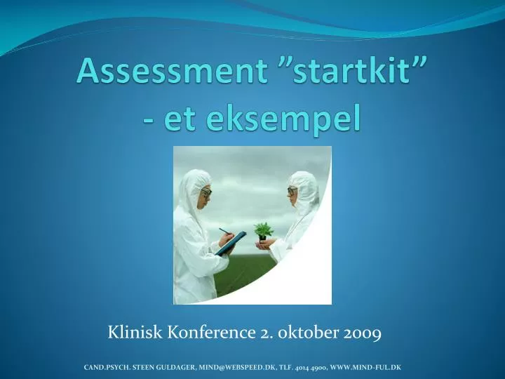 assessment startkit et eksempel