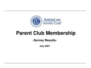Parent Club Membership