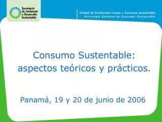 Consumo Sustentable: aspectos teóricos y prácticos.