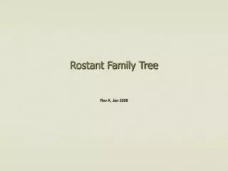 Rostant Family Tree