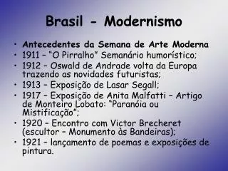 Brasil - Modernismo