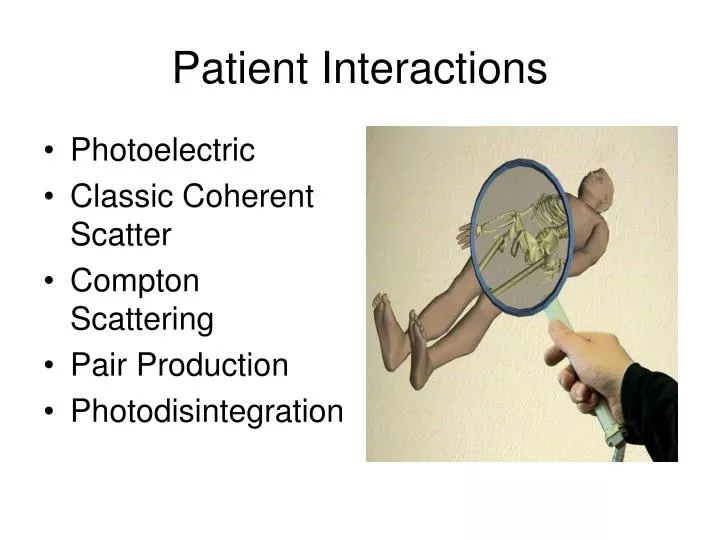 patient interactions