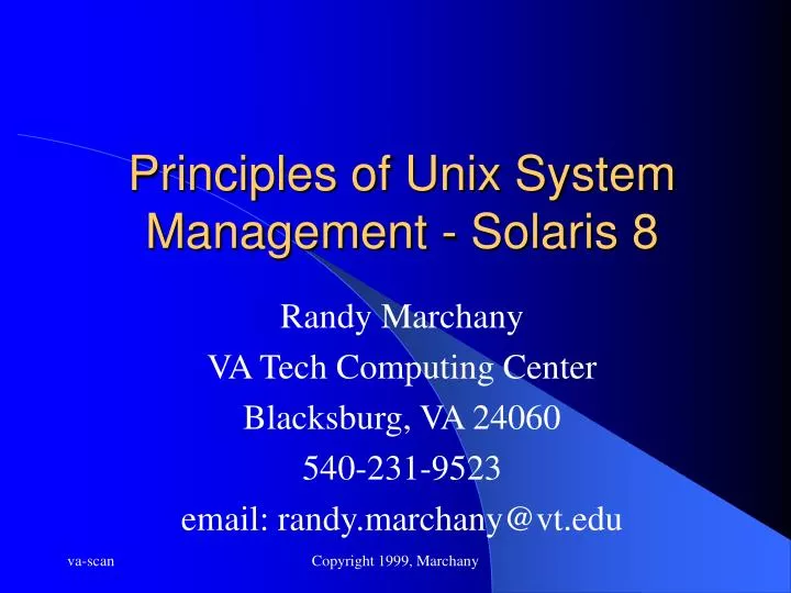 principles of unix system management solaris 8