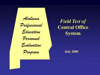 Alabama Professional Education Personnel Evaluation Program