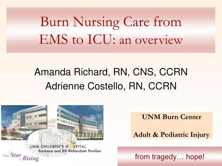 burn nursing care from ems to icu an overview