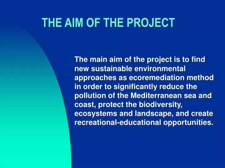 the aim of the project