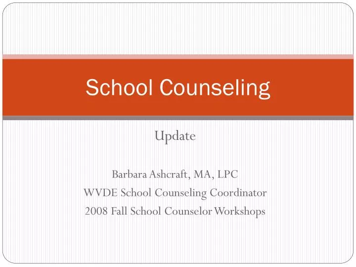 school counseling