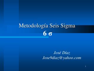 Metodología Seis Sigma 6 σ