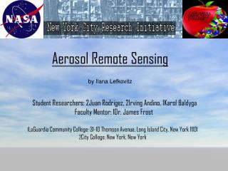 Aerosol Remote Sensing by Ilana Lefkovitz