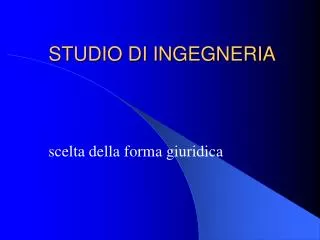 STUDIO DI INGEGNERIA