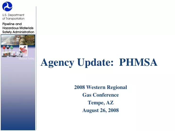 agency update phmsa