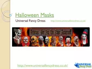 Halloween Masks from Universal Fancy Dress