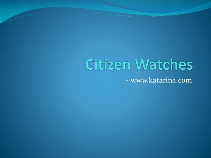 citizen watches