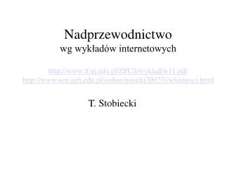 T. Stobiecki