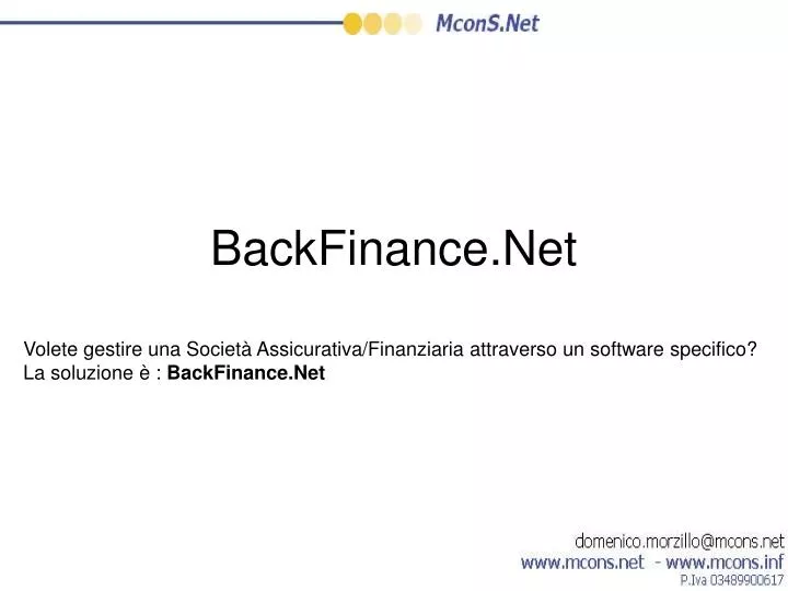 backfinance net