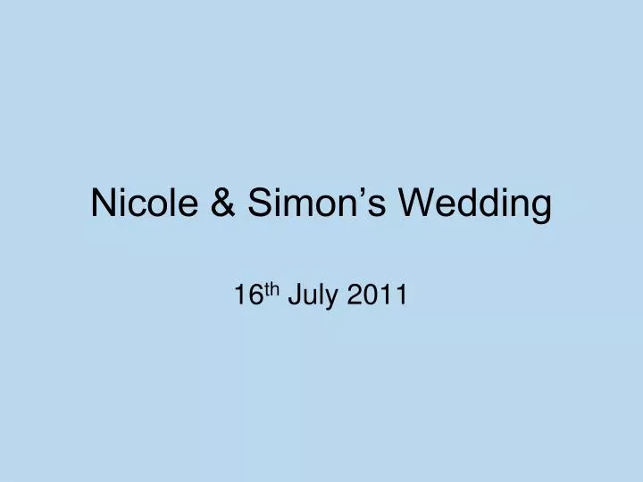 nicole simon s wedding