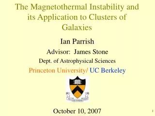 The Magnetothermal Instability and its Application to Clusters of Galaxies