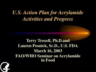 U.S. Action Plan for Acrylamide Activities and Progress