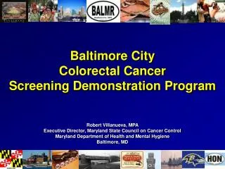 Baltimore City Colorectal Cancer Screening Demonstration Program