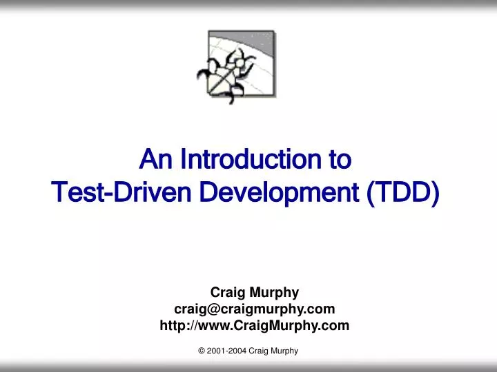an introduction to test driven development tdd