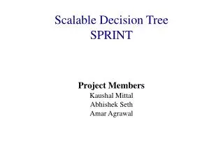 Scalable Decision Tree SPRINT