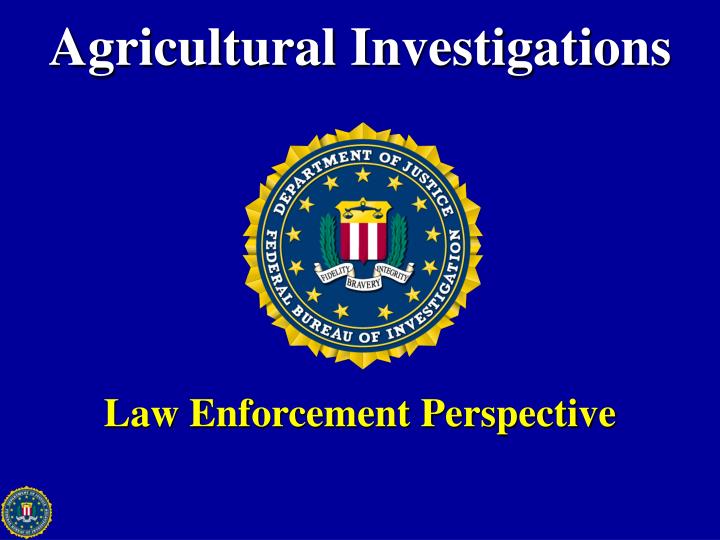 agricultural investigations