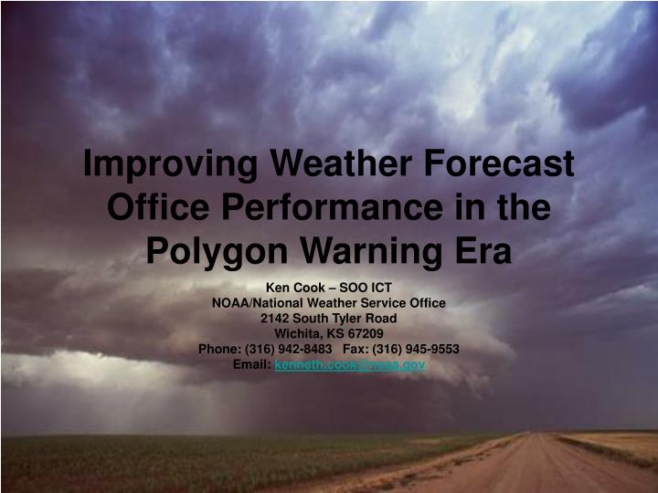 improving weather forecast office performance in the polygon warning era