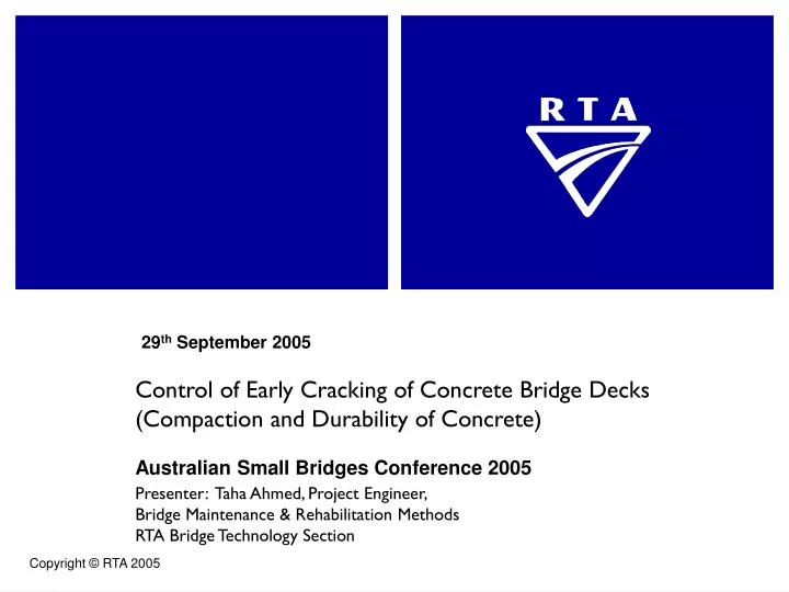 control of early cracking of concrete bridge decks compaction and durability of concrete