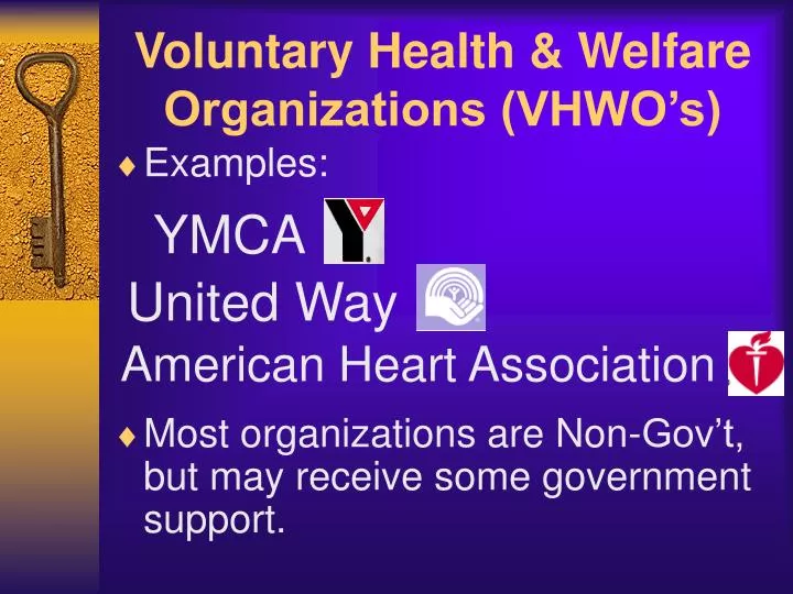 voluntary health welfare organizations vhwo s