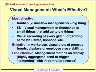 Visual Management: What’s Effective?
