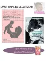 EMOTIONAL DEVELOPMENT - slide 1
