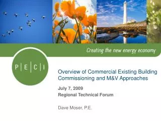 Overview of Commercial Existing Building Commissioning and M&amp;V Approaches