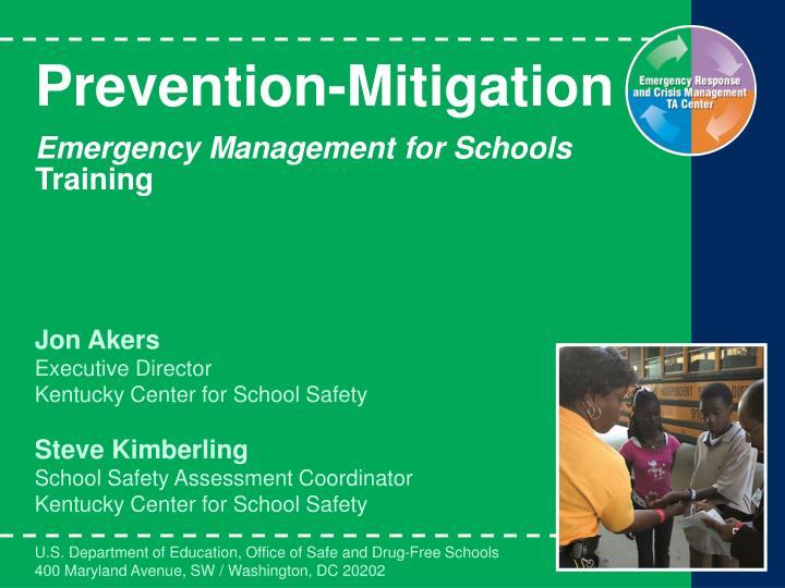 prevention mitigation emergency management for schools training