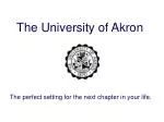 The University of Akron - slide 1