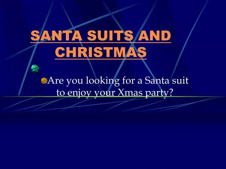 santa suits and christmas