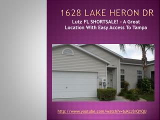 Lutz Florida Short Sale! 1628 Lake Heron Dr