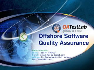 Offshore Software Quality Assurance