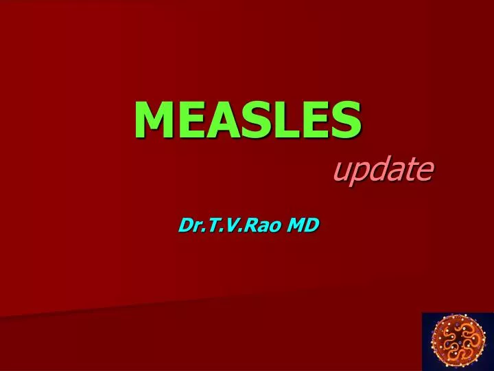 measles update