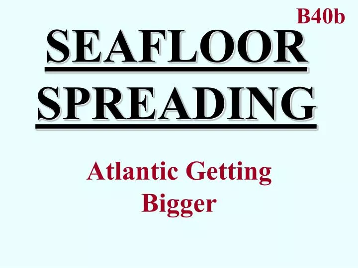 seafloor spreading