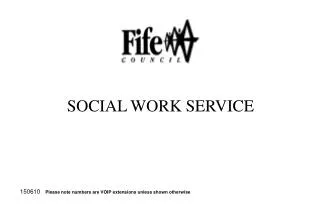 SOCIAL WORK SERVICE